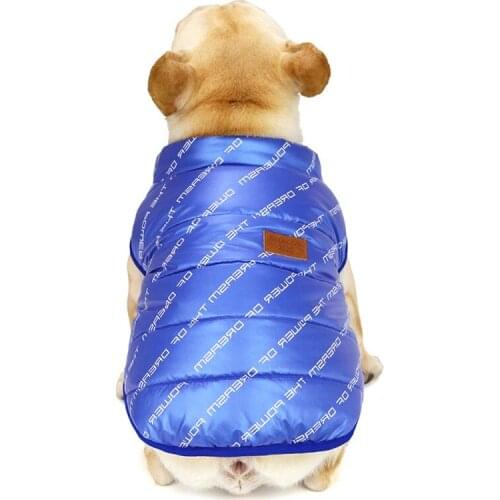 Winter Dog Cotton Thick Warm Comfortable Soft Durable Solid Color Fashion Buttons Design Pet Dog Clothes for Winter