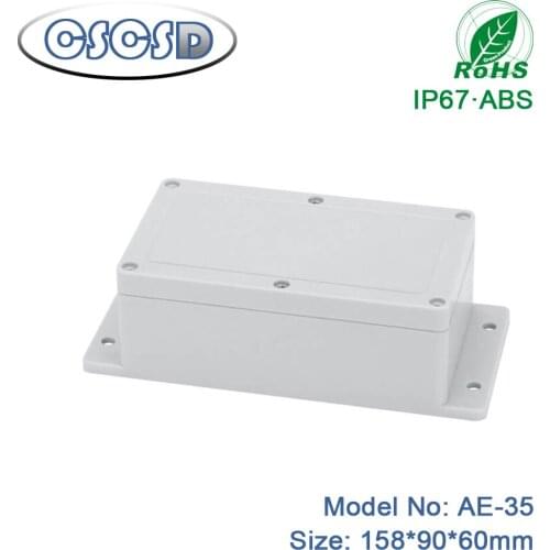 1pcs/lot 158*90*60mm abs waterprof plastic enclosure outdoor waterproof enclosure wall mount hinge type enclosure