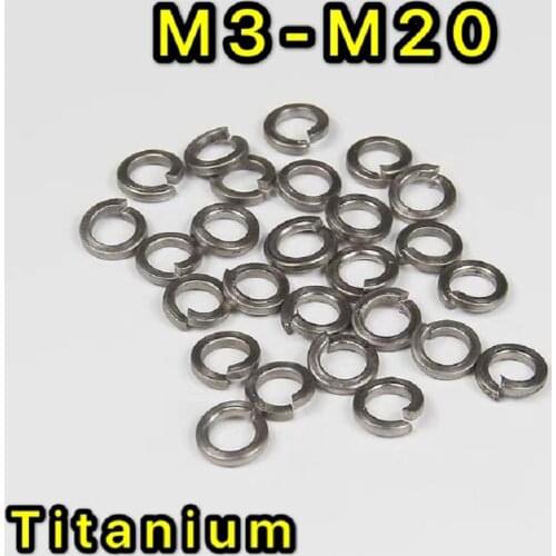 10PCS M3 M4 M5 M6 M8 M10 M12 M14 M16 M18 M20 GB93 Titanium Spring Lock Washer Anti Acid Corrosion