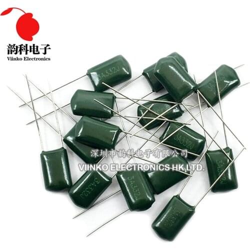 20pcs Polyester film capacitor 250V 400V 1000V 2.2nF 4.7nF 10nF 22nF 68nF 100nF 2E222J 2E472J 2E223J 2E683J 2E104J 2G103J 3A332J