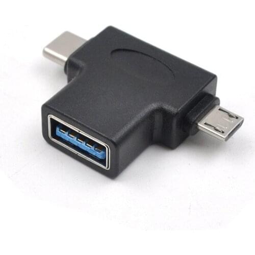 3 in 1 Type-C Android Micro USB Combo OTG Adapter for Wireless Freerider RC Simulator LED Flash Propellers
