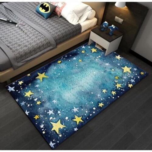 3D Designer Galaxy Space Star Printed Carpets For Living Room Bedroom Area Rug Kids Room Mats Rugs Child Play Crawl Tatami Floor
