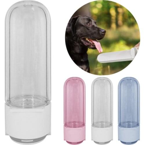 420ml Portable Pet Water Bottle Large Capacity Leak Proof Dog Drinking Feeders Simple Outdoor Travel Kettle Car Puppy Water Cup