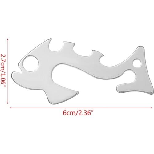 A5KC Multifunctional Climbing Carabiner EDC Keychain Gear Outdoor Tools Camping Hiking Stainless Steel Key Bottle Opener