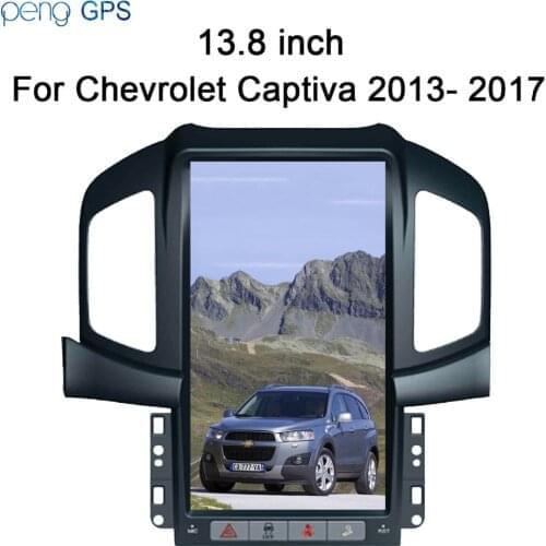 13.8" Tesla style IPS Screen Android 6.0 2GB 64GB Car Radio GPS Headunit For Chevrolet Captiva 2013 2014 2015 2016 2017 Auto Map