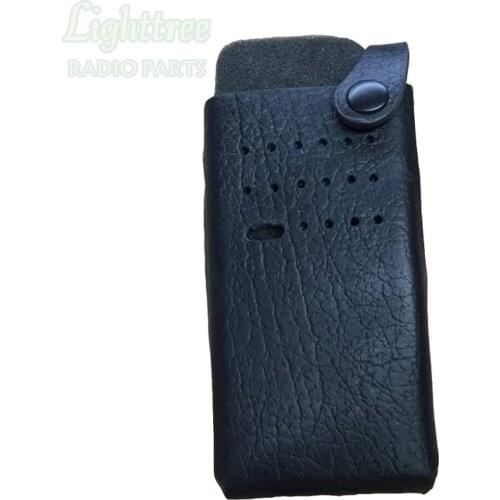 Genuine Leather Case Holster Holder For Motorola DEP550E XIR P6600I XPR3300E
