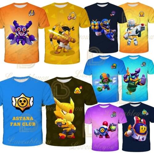 Girls Kid T-shirt Boys 3D PRIMO MORTI Short Sleeve Summer T-shirt Crow Spike Leon Shelly Tshirt Kids Game Star Shirt Tops