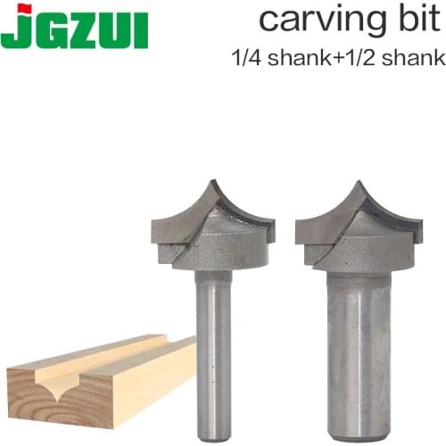 1pcs 1/4" 1/2" Shank Woodworking Cutter Double Edging Router Bits for wood carbide Woodworking Engraving Tools carving bit