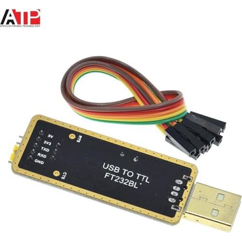 FT232 FT232BL FT232RL USB 2.0 to TTL Level Download Cable to Serial Board Adapter Module 5V 3.3V Debugger TO 232 support win10