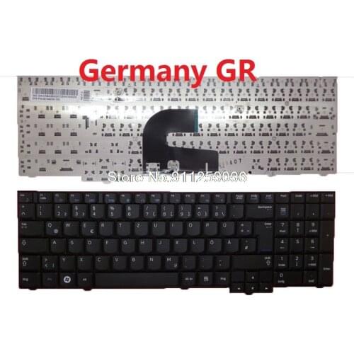 Laptop Keyboard For Samsung For Aegis 600B Germany GR BA59-03007C 9Z.N6ZSN.10G Without Frame Black