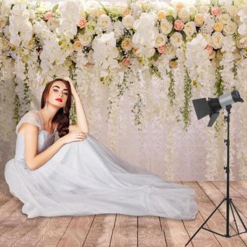 Beautiful Flowers Background Backdrop Cloth Antifouling Property Wrinkle Resistance Household Studio Photographic Props