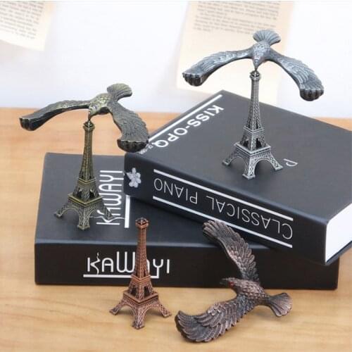 Creative Metal Balance Eagle Model Building Decoration Wrought Iron Tower Toy Gift Crafts Home Decorative Ornaments