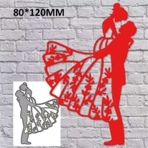 Metal cutting dies cut die mold Lovers wedding photos Scrapbook paper craft knife mould blade punch stencils dies