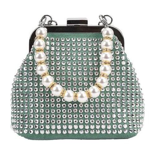 Fashion Diamond Women Shoulder Bag Mini Chain Female Crossbody Bags Brand Design Pearl Ladies Clamps Handbags And Purse Shell