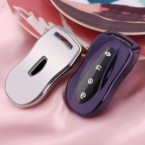 Soft TPU Car Key Cover Case FOB for Geely Azkarra FY11 Atlas Pro New Emgrand GS X6 SUV EC7 Car Smart Shell Keychain Ring