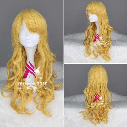 New Kurokos Basketball Ryota Kise Sexual Turn Long Beautiful Curly Cosplay Wig paty women +wig cap