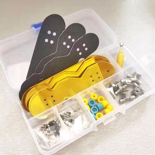 Educational Finger Skating Board Table Game Toy Child Mini Fingerboard Finger Scooter Skate Repair Tool Skateboard Assembly Kit