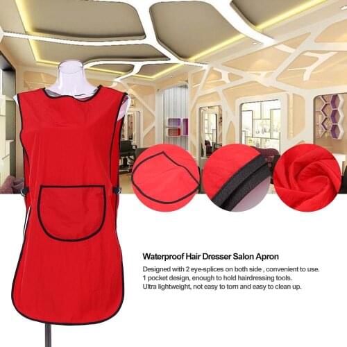Barber Gown Hairdresser Waterproof Hair Dresser Salon Apron Hairdressing Cape Hair Cloth Cutting Dyeing Cape for Barber Shop