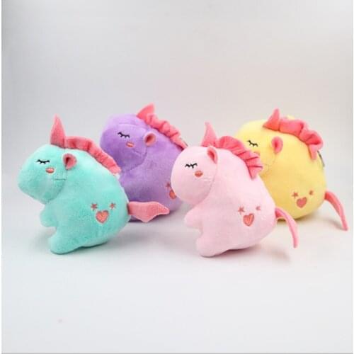 10CMBao La plush toy pendant key chain cute pose Unicorn fine crystal super soft manufacturer direct selling gift