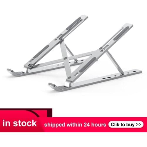 Portable Laptop Stand Aluminium Foldable Notebook Support Laptop Base Macbook Pro Holder Adjustable Bracket Computer Accessories