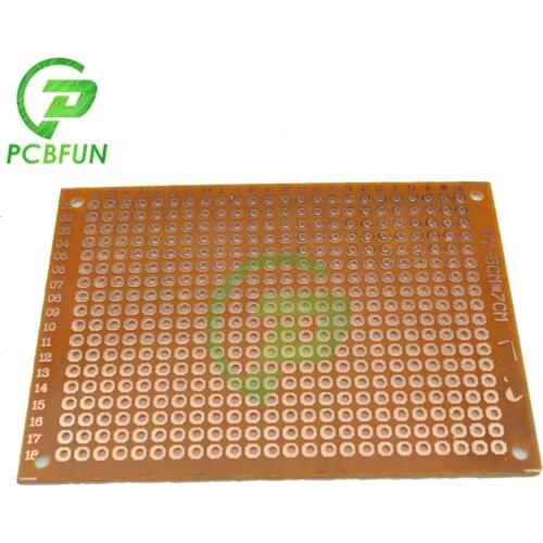 Prototype Paper Single Side Copper PCB Universal Experiment Matrix Circuit Board 5x7cm Bakelite Board for DIY Soldering 2.54mm