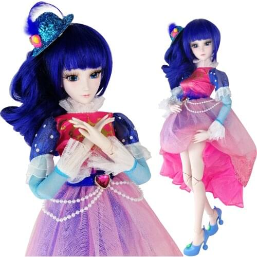 EVA BJD 1/3 BJD DJD 24Iin 60cm Princess Si Chinese Original 22 Ball Joint Doll SD Dolls Makeup Dress Shoes Wig Fairy Toy Gift