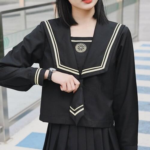 School Uniform New Japanese Korean Shirt Pleated Skirts Suit High School Student Kawaii Sailor Cosplay Japanese JK Uniforms