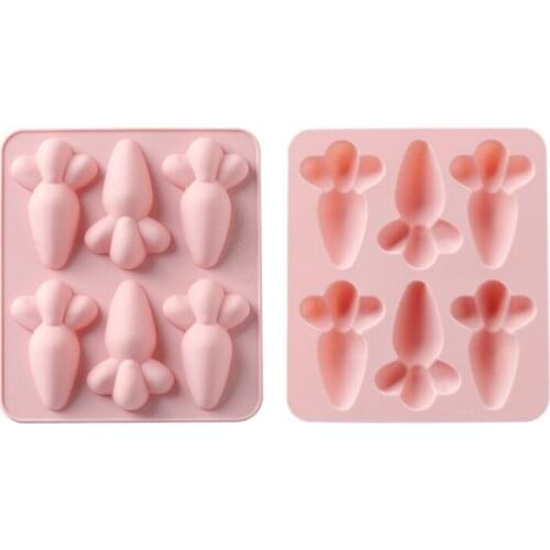 3D Carrot Shaped Silicone Cake Mold Bakeware DIY Handmade Soap Ice Cube Pudding Jelley Maker Chocolate Molds Cake Baking Tools