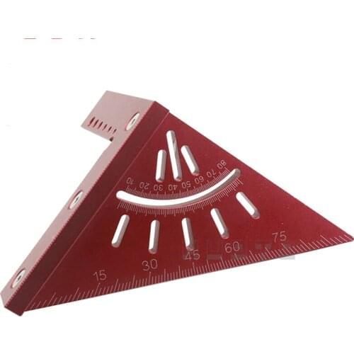 Aluminum Alloy& Stainless steel Woodworking Miter Triangle Ruler High Precision Layout Measuring Tool Engineer Carpenter
