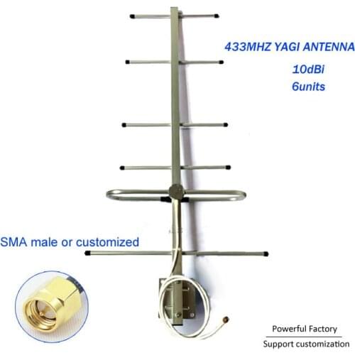Antenna Manufacturers direction panel outdoor long range DAS 10dbi 433mhz yagi antenna 1PCS