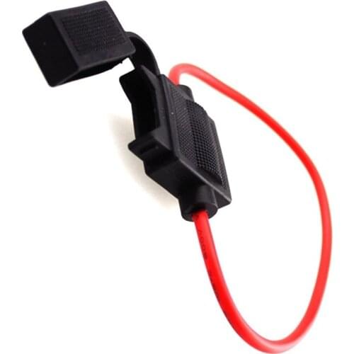 1Pc 12-32V Universally Mini Car Waterproof Splash Proof In-line Standard Blade Fuse Holder Box Wire cable circuir breaker New