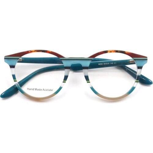 Top Quality Japan Hand made Italy Acetate Optical Glasses Frame Women 1960s Vintage Butterfly Cat eye Glasses Full Rim man B004