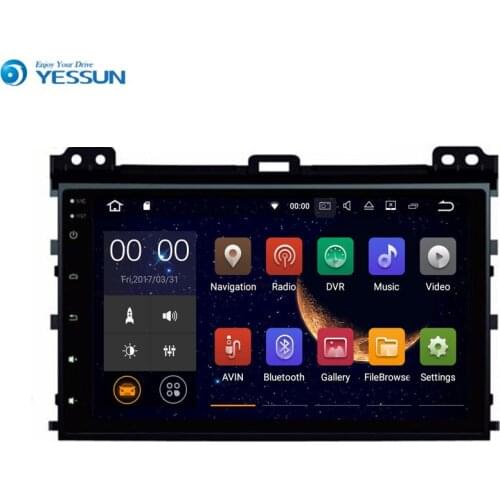 Yessun For Toyota Prado 2002~2009 Android 6.0 Multimedia Player System Car Radio Stereo GPS Navigation Audio Video