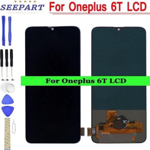 For Oneplus 6T LCD Display Screen Touch Panel Assembly Original or TFT One plus 6T LCD Display Digitizer Display OnePlus6 T LCD