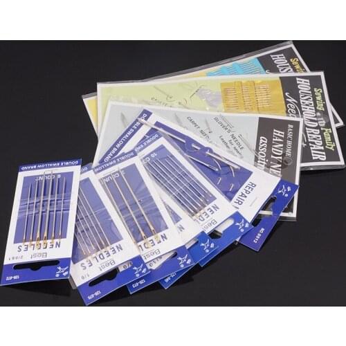 1Set DIY Leather Crafts Sewing Needles Hand Sewing Projects Clear Bottle Embroidery Stitching Big Eye Accessories Professional