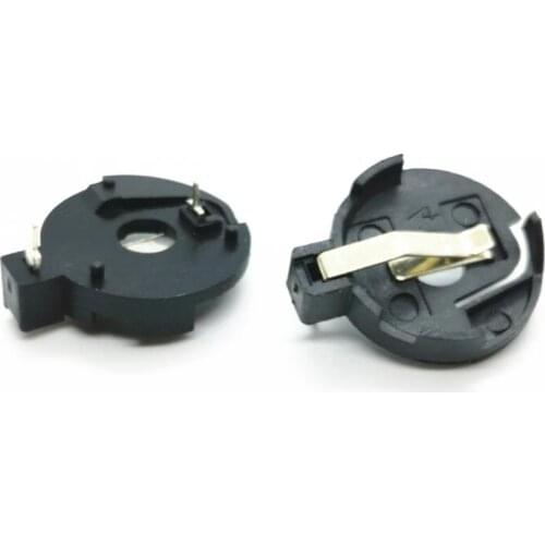 10Pcs/lots BS-3 Battery Holder Universal CR2032 CR2025 Button Battery Holder CR2016 Cell Clip Holder Straight Socket Case