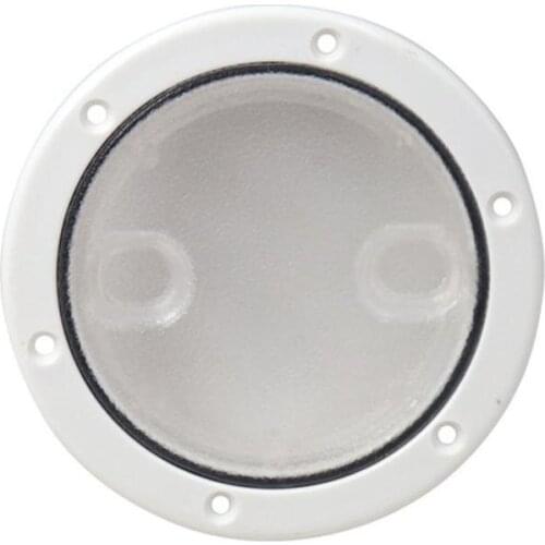4/6 Inch Round Access Cover Weather-Resistant Detachable Inspection Plate Boat Deck Screw Out Hatch Cover Boat Accessories