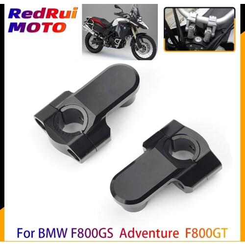28mm Motorcycle CNC Aluminum Handlebars Fat Bar Mount Clamps Risers For BMW F800 GS & Adventure 2008-2018 F800GT 2013-2018 2017