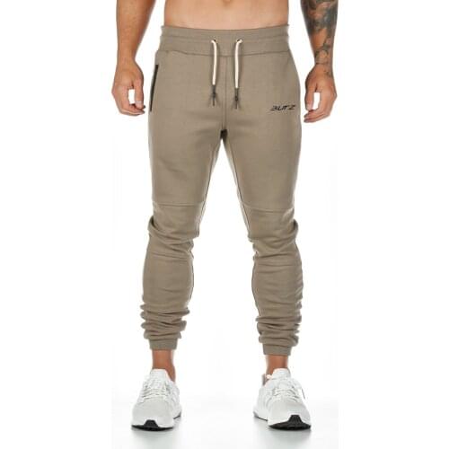 Muscle Brothers Europe And America New Summer Sports Pants Casual Pants Cotton Mens Back Towel Leggings Silk Fitness Running