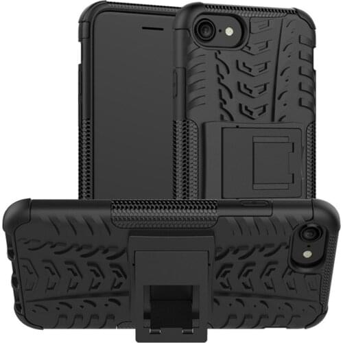 For Apple iPhone SE 2020 Case 4.7 inch Luxury PC + TPU Cover Stand Armor ShockProof Case For iPhone SE 2020 SE2020 Phone Cases