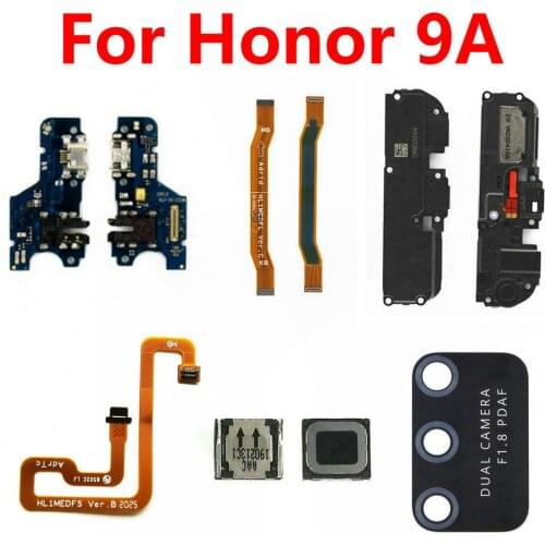 Loud Speaker Buzzer Charging port Board Volume Flex Replacement For Huawei Honor 9A Main Motherboard Flex cable