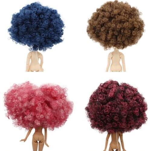DBS blyth doll icy rbl scalp and dome wig afro hair curly hair without bangs for DIY custom