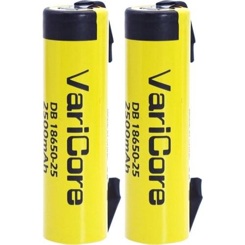 VariCore HE2 18650 rechargeable lithium-ion battery 3.7V 2500mAh Battery can keep electronic 20A discharge+DIY Nickel