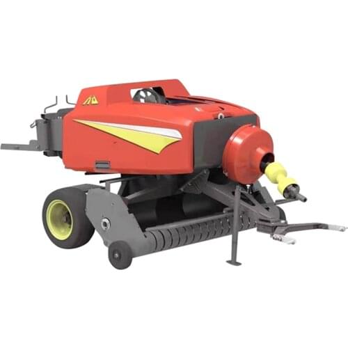 Cross line straw forage grass pickup square baler machine