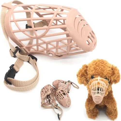 Comfy Soft Silicone Pet Dog Muzzle Breathable Basket Muzzles for Small Medium Large and X-Large Dogs Stop Biting Barking Chewing