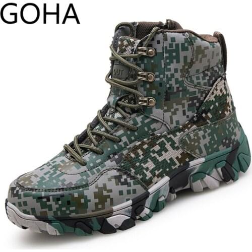 2021 New Men Military Boots Tactical Army Men Work Shoes Hunting Boots Man Trekking Outdoor Boot Plus Size 39-47 botas de caza