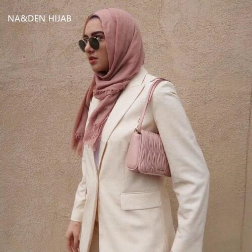 New Hi-Q big size plain solid viscose tassels shawls headband hijab muslim women bandana beach scarf 10pcs fast shipping