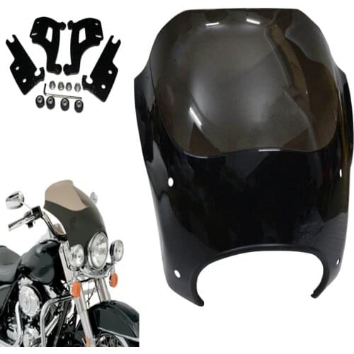 Windshield Bullet Fairing for Harley Road king Custom Injected FLHRSI 04-05 Injected FLHRI 2006 Headlight Fairing FLHR Road King