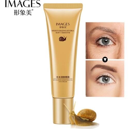 IMAGES Snail Eye Cream Whitening Moisturizing Anti-aging Wrinkle Remove Dark Circles Snail Cream Eye care 20g