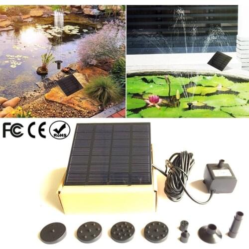 Solar Power Floating Fountain Water Pump for Garden Pond Pool Fish Tank Landscape Pool Garden Solar Power Decorative Fountain